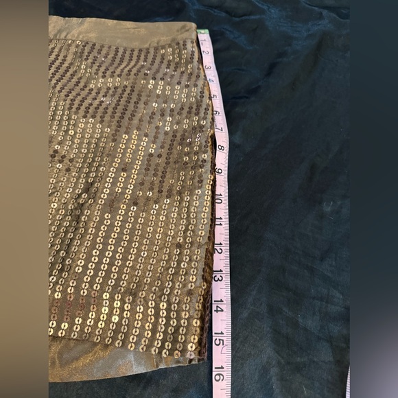 Gap Brown Sequin Mini Skirt Size 10 NWT Party Y2K Holiday Lined Sparkle Skirt - Picture 6 of 6